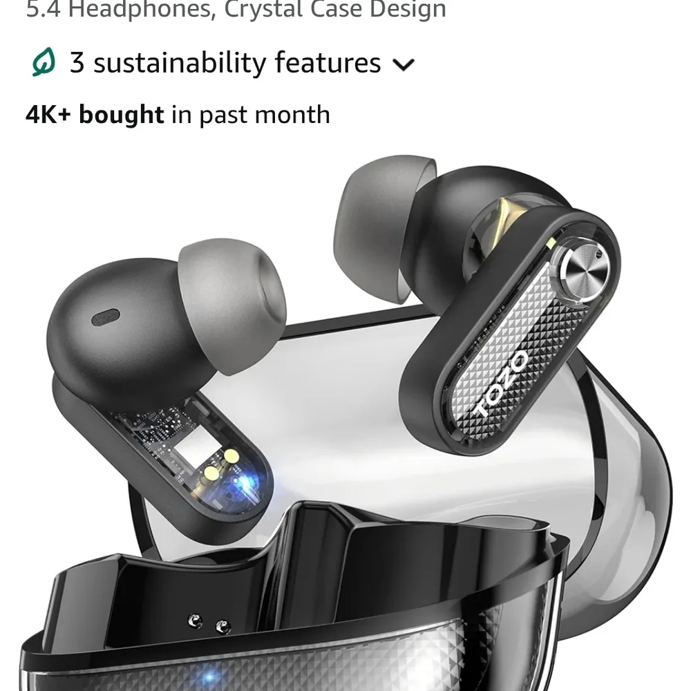TOZO Wireless Earbuds with Charging Case